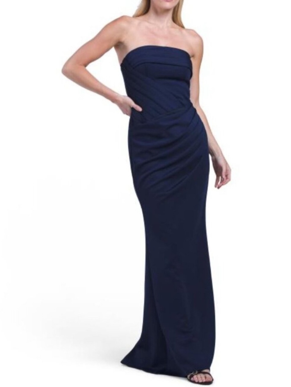 MANIJU Sleeveless Pleated Gown